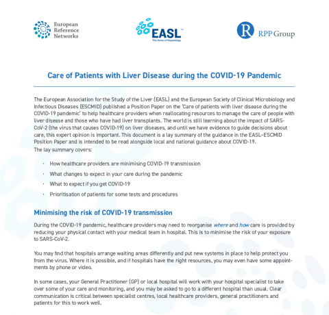 Care of Patients with Liver Disease during the COVID-19 Pandemic