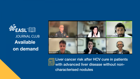 EASL Journal Club: Liver cancer risk after HCV cure in patients with advanced liver disease without non-characterized nodules