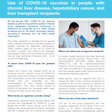 EASL Policy Statement on the Use of COVID-19 Vaccines in People with Chronic Liver Disease, Hepatobiliary Cancer, and Liver Transplant Recipients