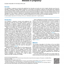 EASL Clinical Practice Guidelines on the management of liver diseases in pregnancy